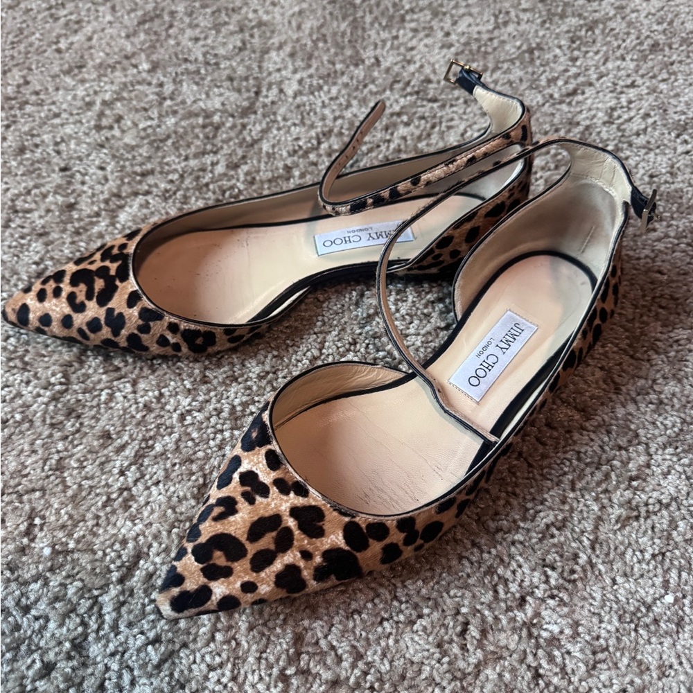 Jimmy Choo Lucy Flats Cheetah Print